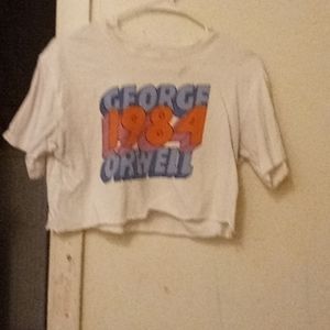 George 1984 orwell cropped tshirt